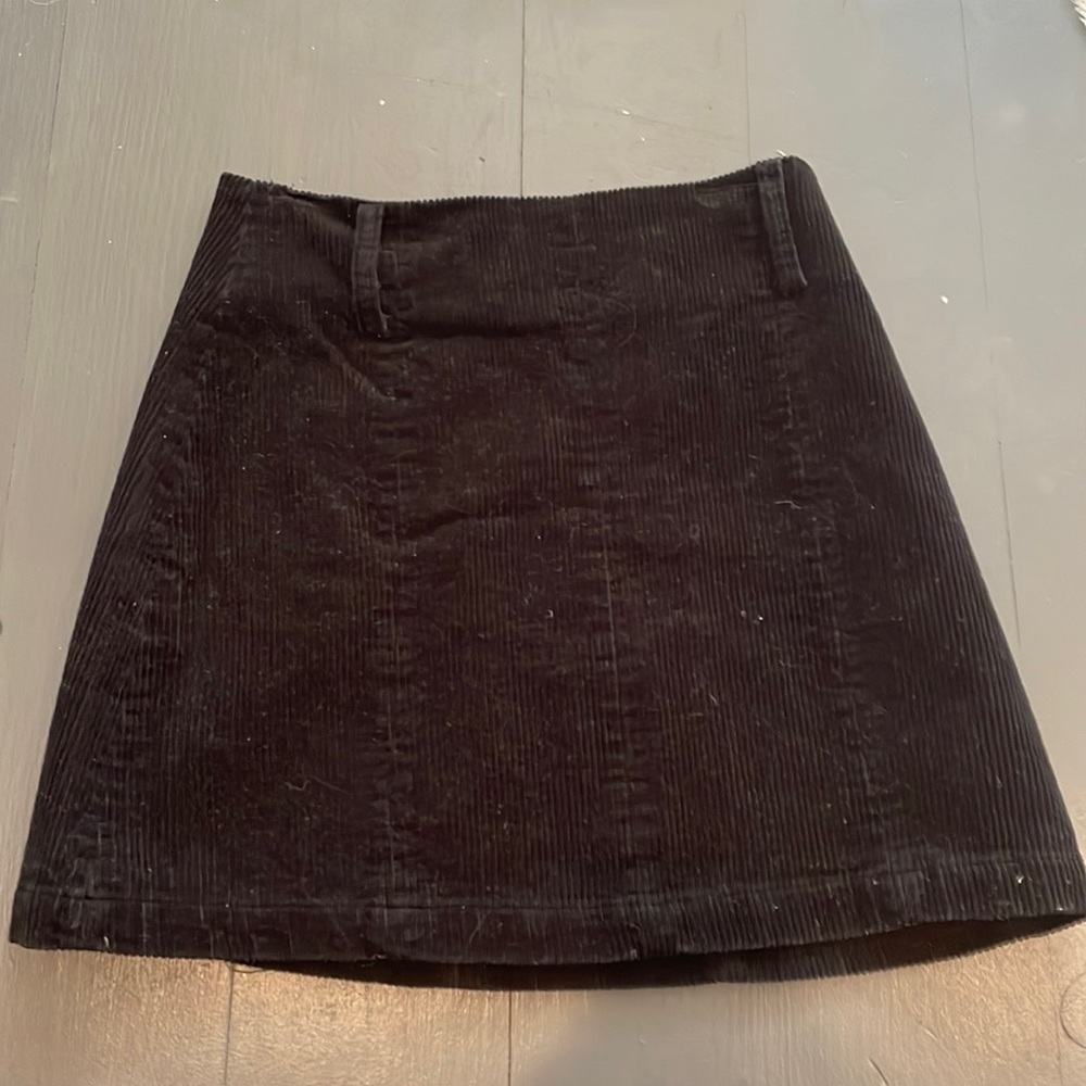 Black Zara skirt with matching belt